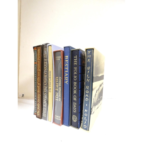 246 - FOLIO SOCIETY.  The Silk Road, Bestiary & 6 other quarto vols. in slip cases.  (8... 