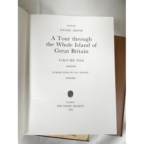 250 - FOLIO SOCIETY.  Daniel Defoe. A Tour Through the Whole Island of Great Britain. 3 vols. in slip case... 