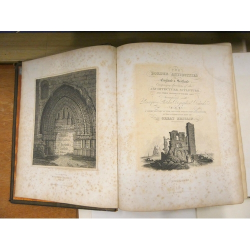 28 - SOCTT SIR WALTER.  The Border Antiquities of England & Scotland. 2 vols. Eng. plates. Quarto. Ha... 