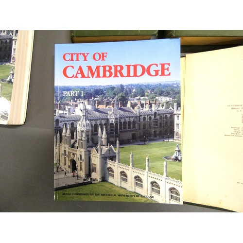 7 - Cambridge. Royal Comm. on the Historical Monuments of England, City of Cambridge, 2 vols. in illus. ... 