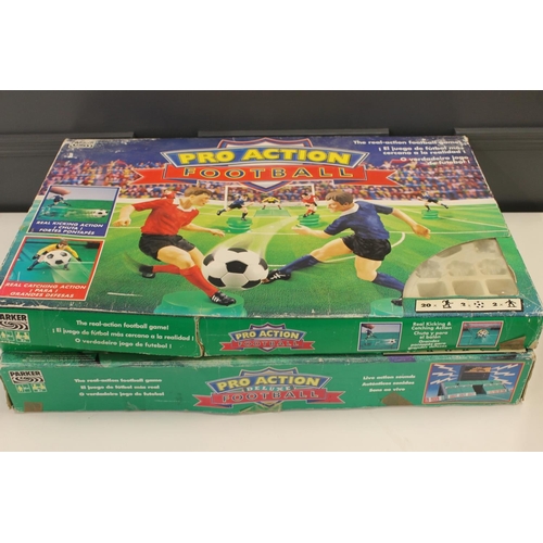 1255 - Subbuteo 60240 tabletop soccer games boxed, two Parker Pro Action Deluxe Football games boxed and lo... 