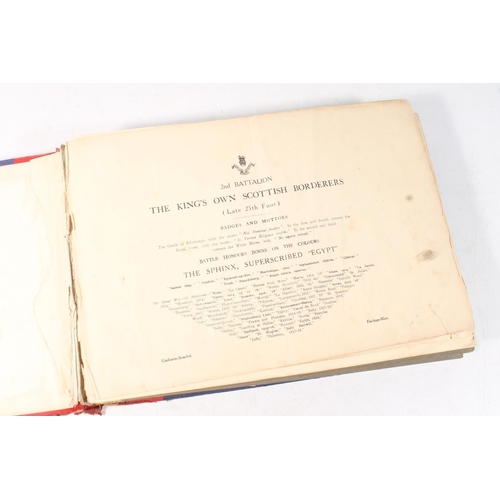 1855 - Kings Own Scottish Borders KOSB interest, a half leather-bound photograph album titled '2nd Battalio... 