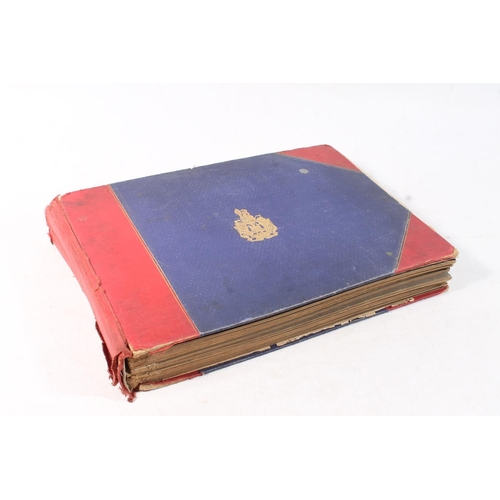 1855 - Kings Own Scottish Borders KOSB interest, a half leather-bound photograph album titled '2nd Battalio... 