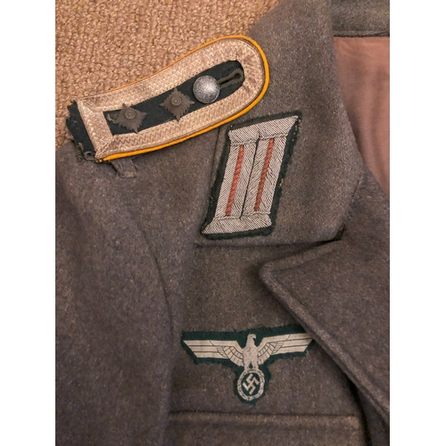 1892 - WWII Nazi German Third Reich uniform Wehrmacht jacket having interior pocket label 'M Traonouez Cost... 