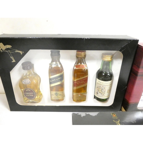 14 - Three 5cl 40% ABV whisky miniature sets to include a Glenfiddich 12, 15, & 18yr set etc.&nb... 