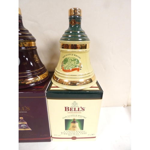 4 - Four bottles of Bell's blended Scotch whisky to include Christmas 2001, 2005, 2002 and 1998, each 40... 