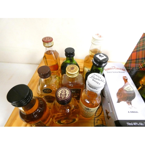 6 - Collection of 5cl whisky miniatures comprising of mostly blended examples and to include Cardhu 12 y... 