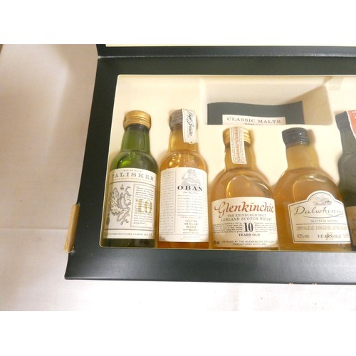 10 - Classic Malts of Scotland. Box set of 5cl 40% ABV whisky miniatures comprising of Talisker 10yr, Oba... 