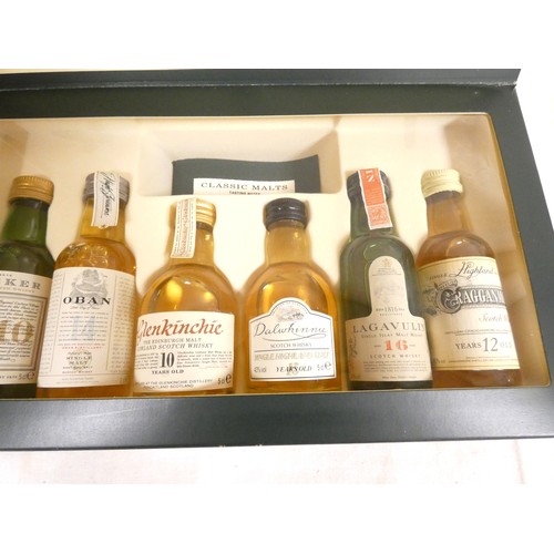 10 - Classic Malts of Scotland. Box set of 5cl 40% ABV whisky miniatures comprising of Talisker 10yr, Oba... 