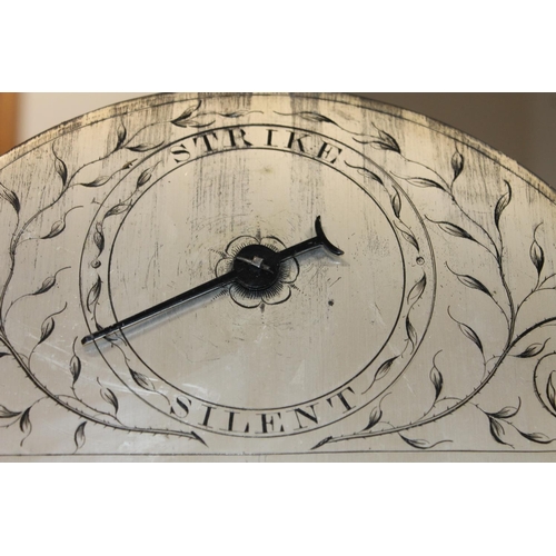 445 - Victorian mahogany longcase clock, Alexander Nimmo of Linlithgow with Roman numeral chapter ring.