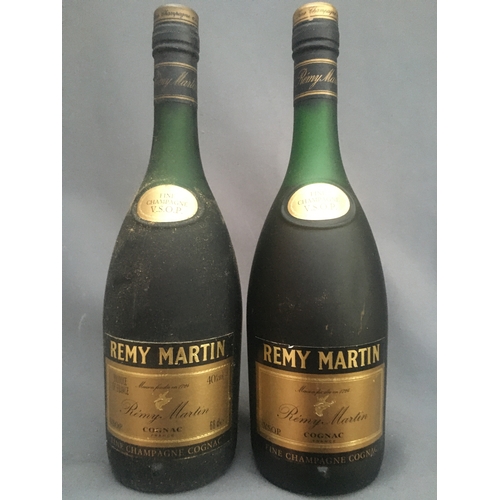124 - Two bottles of REMY MARTIN VSOP fine Champagne cognac brandy, 40% abv. 68cl. (2)