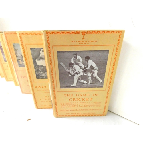 112 - LONSDALE LIBRARY OF SPORTS, GAMES & PASTIMES.  10 various vols. Illus. Orig. cloth in ... 