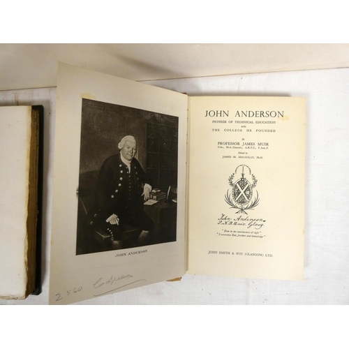 51 - MUIR JAMES.  Glasgow Streets & Places. Ltd. ed. 42 of only 65. Port. frontis. Small qu... 