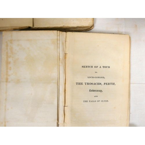 60 - CHAPMAN R. (Pubs).  The Picture of Glasgow or Stranger's Guide. Worn brds. Glasgow, 1806; also The T... 