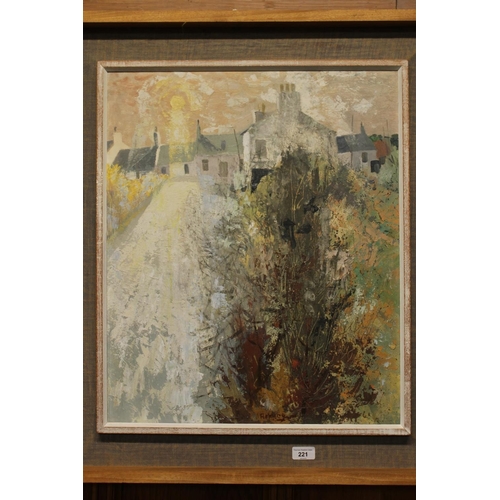 221 - IAN FLEMING RSA RSW RGI (Scottish 1906 -1994) *ARR* Winter Hedge Row Oil painting on board, signed l... 