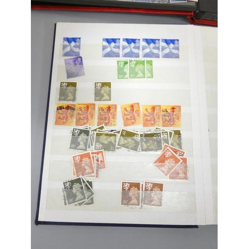 363 - Great Britain. Five albums of Elizabeth II issues to include 1990s unfranked definitives, Welsh and ... 