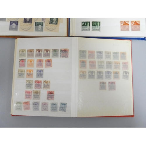 364 - German Third Reich. Three albums of 1930s-1940s German Third Reich and territories postage stamps. (... 