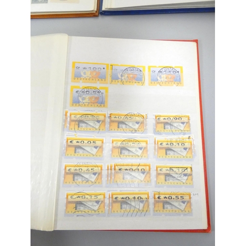 364 - German Third Reich. Three albums of 1930s-1940s German Third Reich and territories postage stamps. (... 