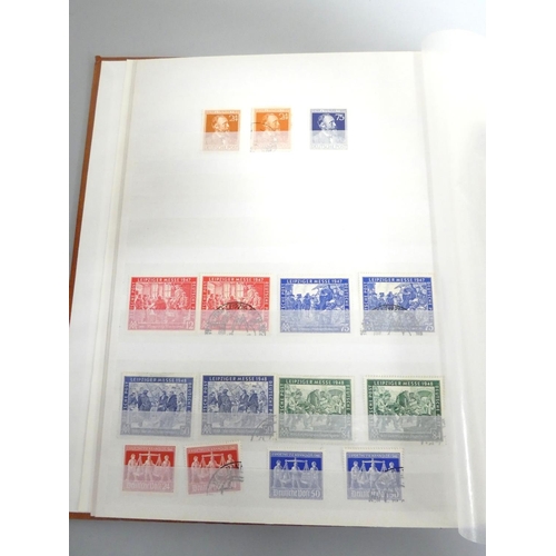 366 - Box of collectable postage stamps to include WW2 allied occupation issues, German issues to include ... 