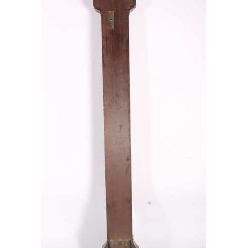 281 - H. Gardner and Co. of Glasgow mahogany stick barometer, early 19th century, the swan neck pediment o... 