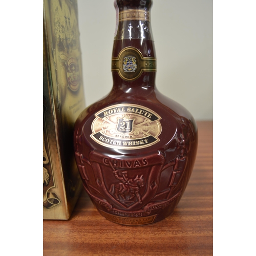 44 - Royal Salute 21 years old blended scotch whisky in ruby coloured decanter by Chivas Brothers, 70cl, ... 