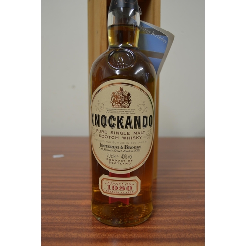 45 - Knockando 1980 pure single malt scotch whisky, Distilled and bottled by Justerini & Brooks, 70cl... 