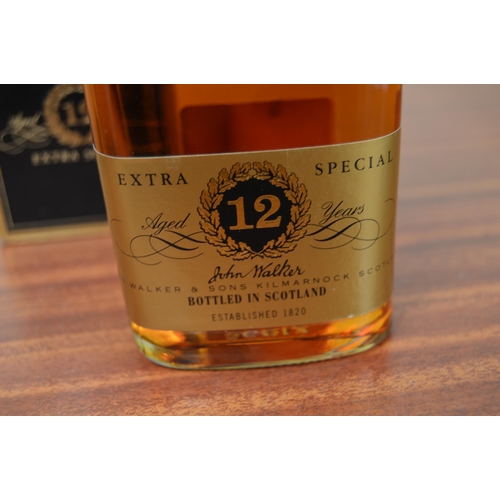 47 - Johnnie Walker Black Label extra special old scotch whisky, old bottling, no ABV, with Johnnie Walke... 