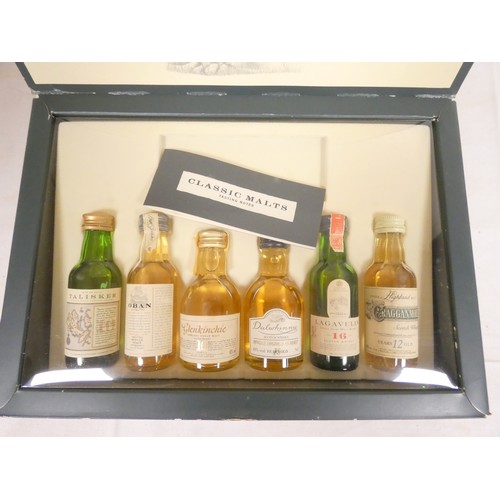 23A - Classic Malts of Scotland. Box set of 5cl 40% ABV whisky miniatures comprising of Talisker 10yr, Oba... 