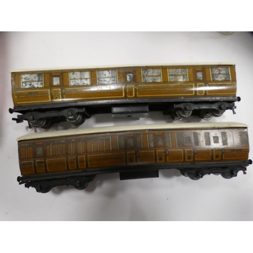 22 - Carton containing boxed Liliput wagons, Hornby Dublo Pullman coaches etc.