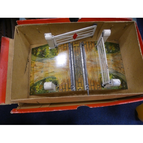 45 - Two cartons containing model railway accessories to include OO gauge Intercity XPT train packs, cont... 