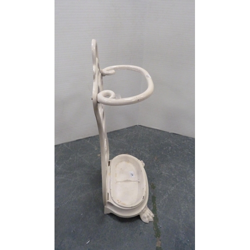 497 - Cast metal stick stand, 65cm high.