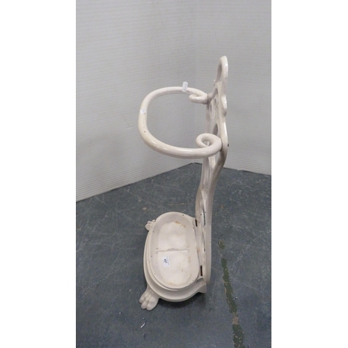 497 - Cast metal stick stand, 65cm high.