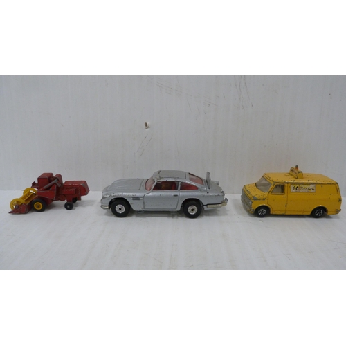 52 - Four boxed Matchbox vehicles to include Metropolitan taxis, Corgi Aston Martin DB5 (007), Dinky Bedf... 