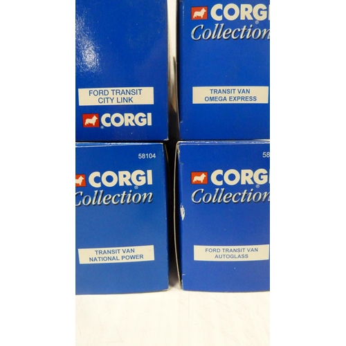 65 - Seventeen boxed Corgi vans to include Securicor Omega, Autoglass, Parcelforce, Citylink, Eddie Stoba... 