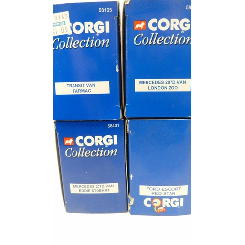 65 - Seventeen boxed Corgi vans to include Securicor Omega, Autoglass, Parcelforce, Citylink, Eddie Stoba... 