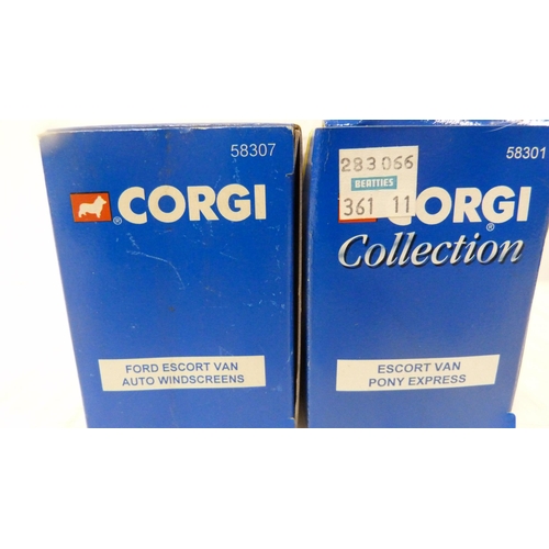 65 - Seventeen boxed Corgi vans to include Securicor Omega, Autoglass, Parcelforce, Citylink, Eddie Stoba... 