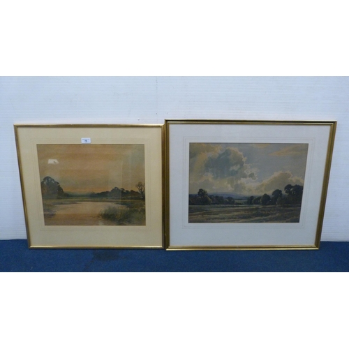 79 - Edwin Harris BWS (British, 1891 - 1968)Landscape scene, possibly Chanctonbury Signed, watercolo... 