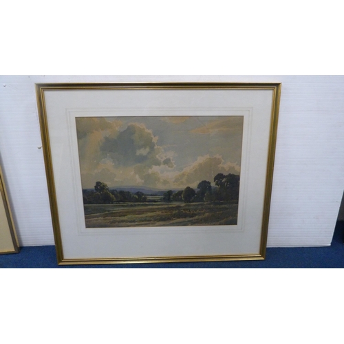 79 - Edwin Harris BWS (British, 1891 - 1968)Landscape scene, possibly Chanctonbury Signed, watercolo... 