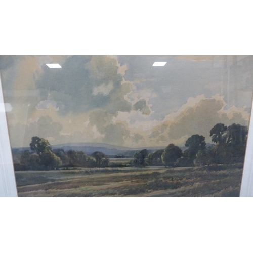 79 - Edwin Harris BWS (British, 1891 - 1968)Landscape scene, possibly Chanctonbury Signed, watercolo... 