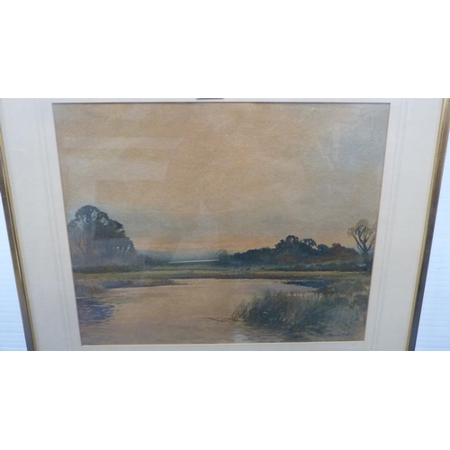 79 - Edwin Harris BWS (British, 1891 - 1968)Landscape scene, possibly Chanctonbury Signed, watercolo... 