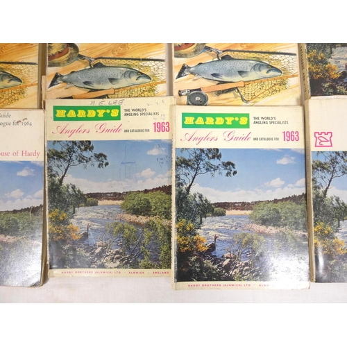 115 - HARDY BROS., ALNWICK.  Anglers' Guide. 10 various. 1960's; also 7 other Hardy publications.  (17).... 