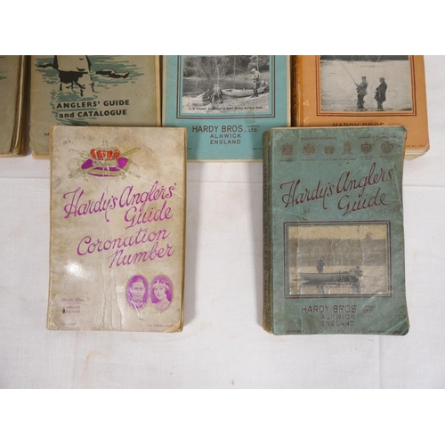 116 - HARDY BROS., ALNWICK.  Anglers' Guide for 1934, 1935 (Coronation no.), 1937, 1952 & 1956 (x2); a... 