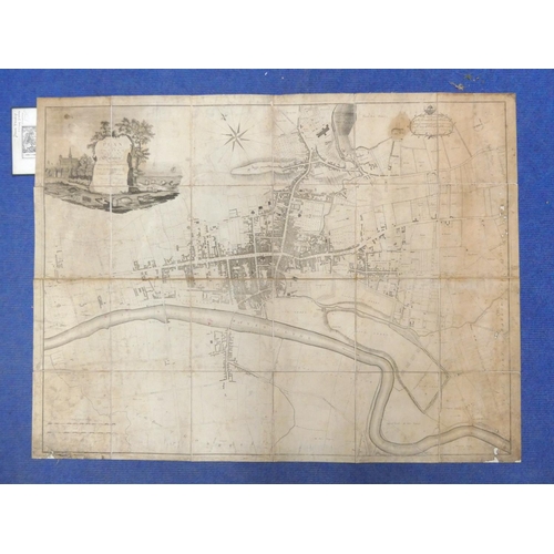 99 - MCARTHUR JOHN, Surveyor in Glasgow.  Plan of the City of Glasgow, Gorbells and Caltoun. Large eng. f... 