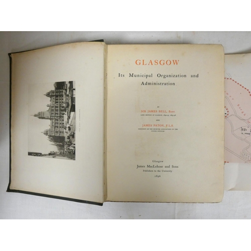 66 - BELL SIR J. & PATON J.  Glasgow, Its Municipal Organisation & Administration. Frontis. Quart... 