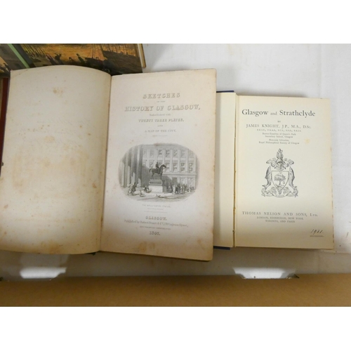 69 - PRIMROSE JAMES.  Medieval Glasgow. Illus. Red faux qtr. morocco. Glasgow, 1913; also a car... 