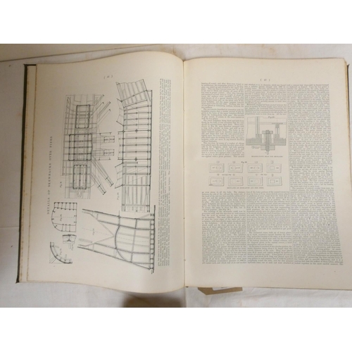 87 - The Forth Bridge.  Photographic & other illus. & diags. Folio. Orig. limp green cl... 