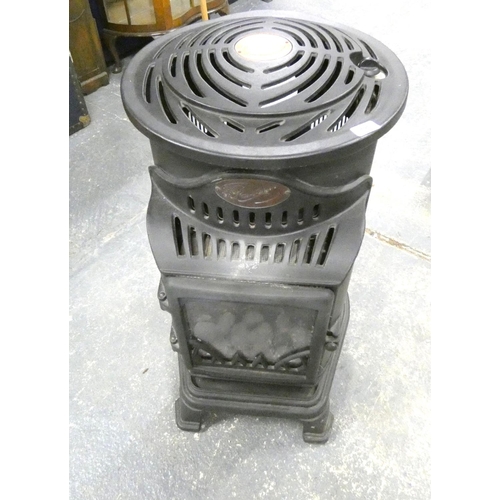 190 - Cast iron modern Calor gas heater.