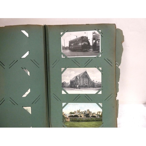 243 - Vintage postcard album, North East interest.