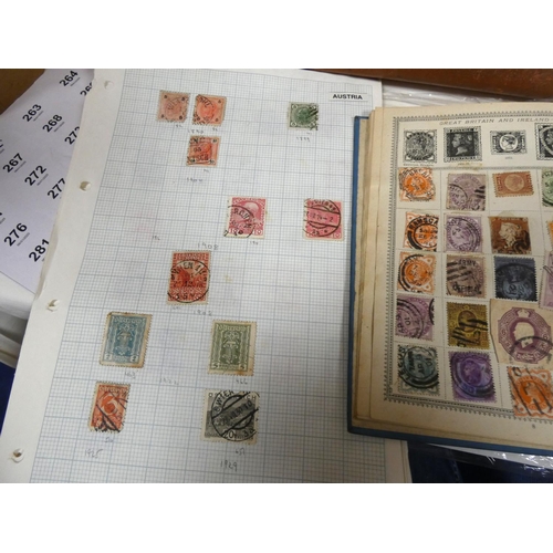 244 - Case of vintage British and World stamps.