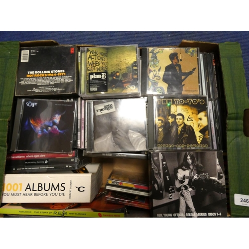 246 - Large box of modern cd's to include Rolling Stones, Arctic Monkeys, Script etc.